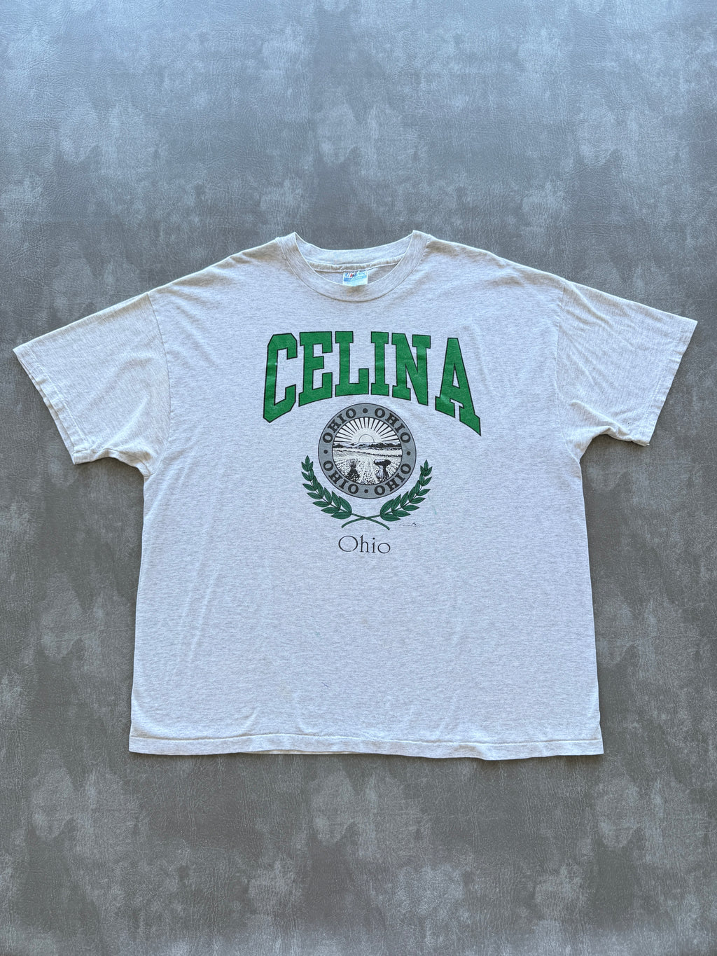 Grey Celina Ohio 90's Vintage Single Stitch Graphic T-Shirt - XXL