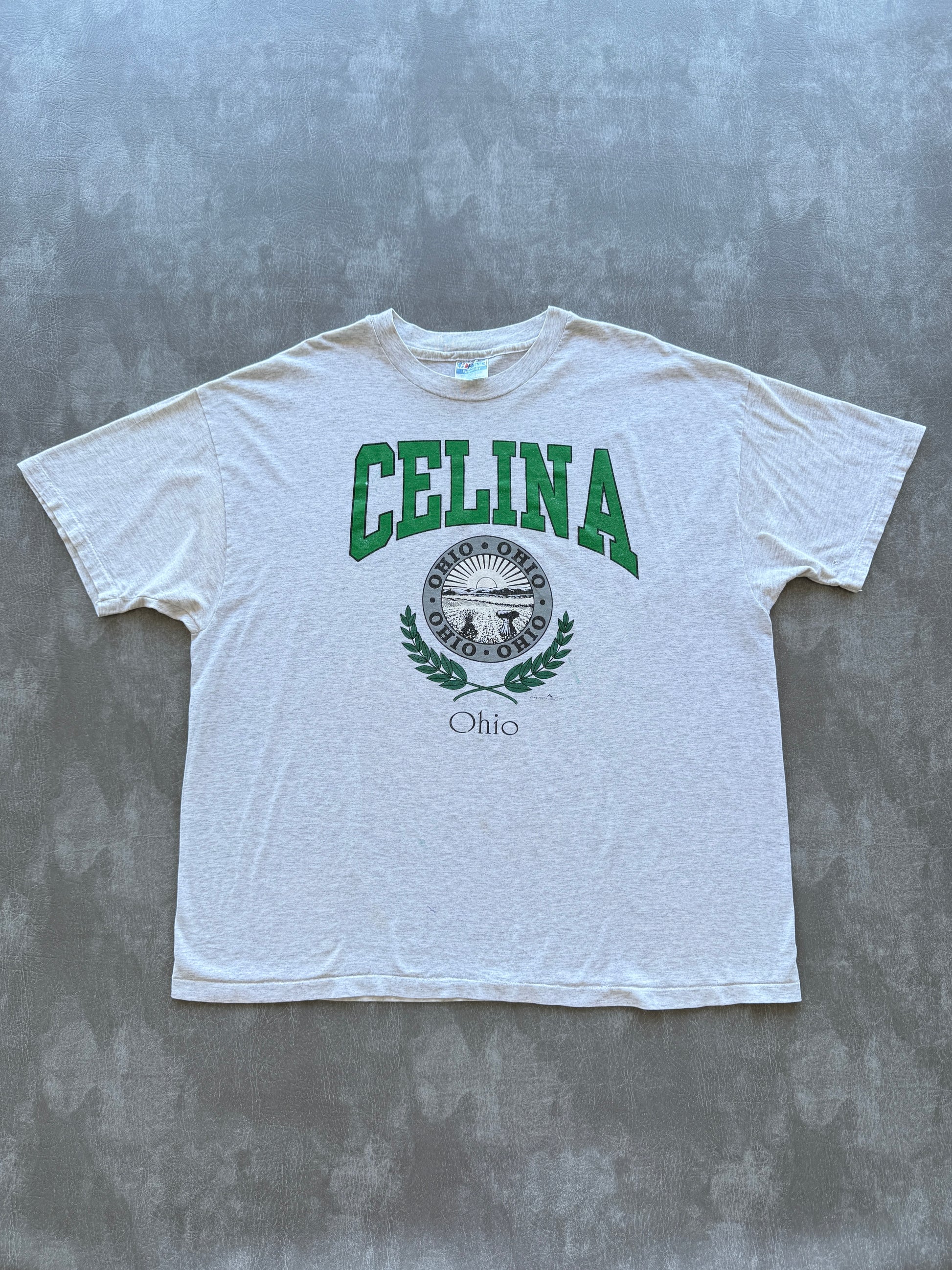 Grey Celina Ohio 90's Vintage Single Stitch Graphic T-Shirt - XXL