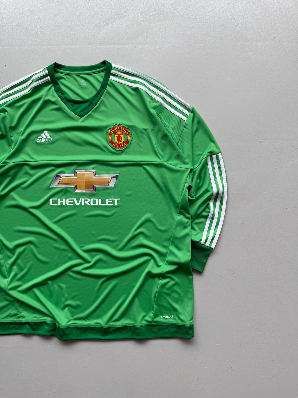 Adidas Manchester United Chevrolet 2010s Goalkeeper Football Shirt - 2XL