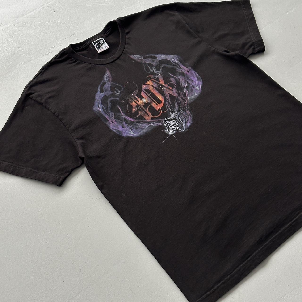 Black Fox Racing Y2K 00s Vintage Graphic T-Shirt - XL