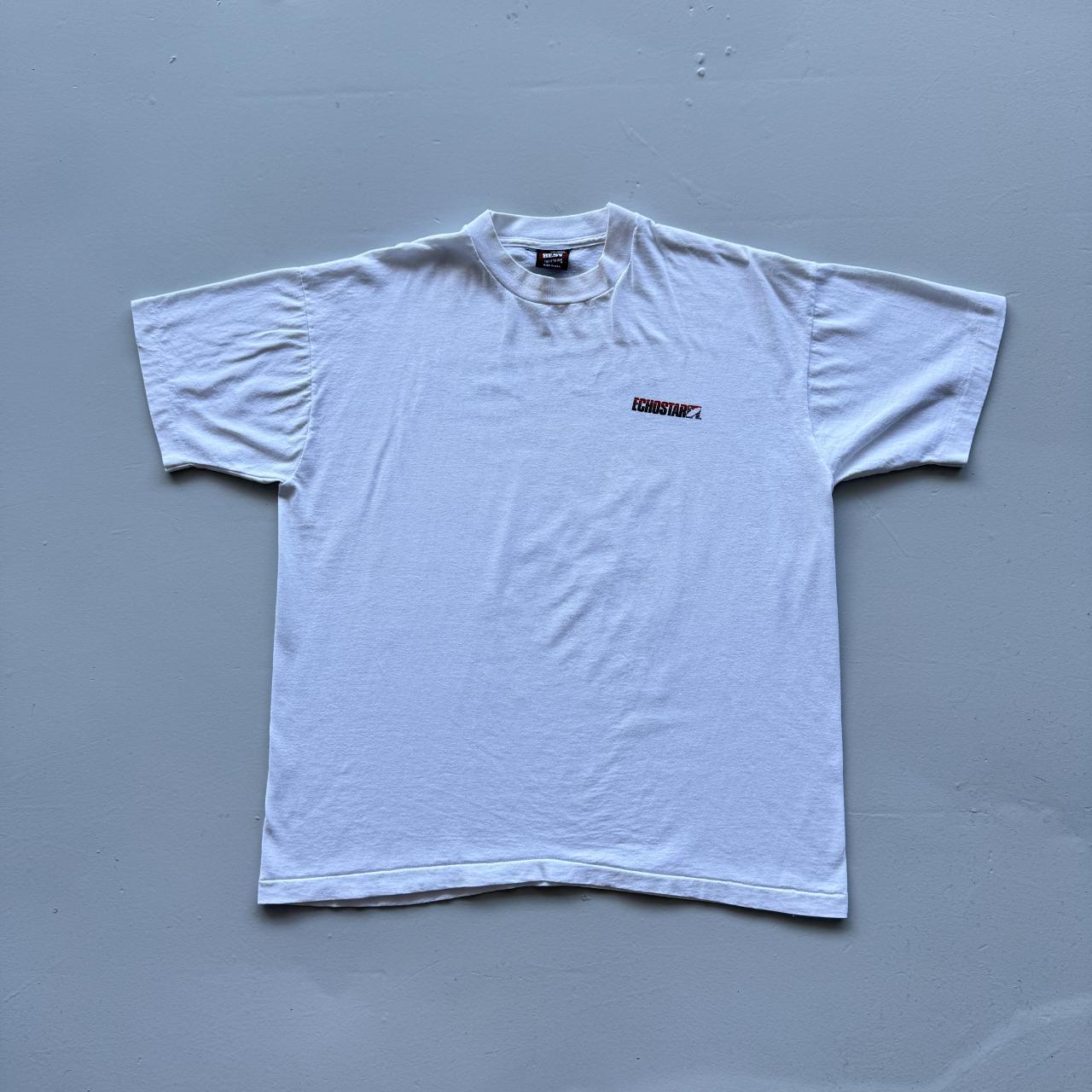 White Echo Star Vintage 90s T-shirt - Boxy XL