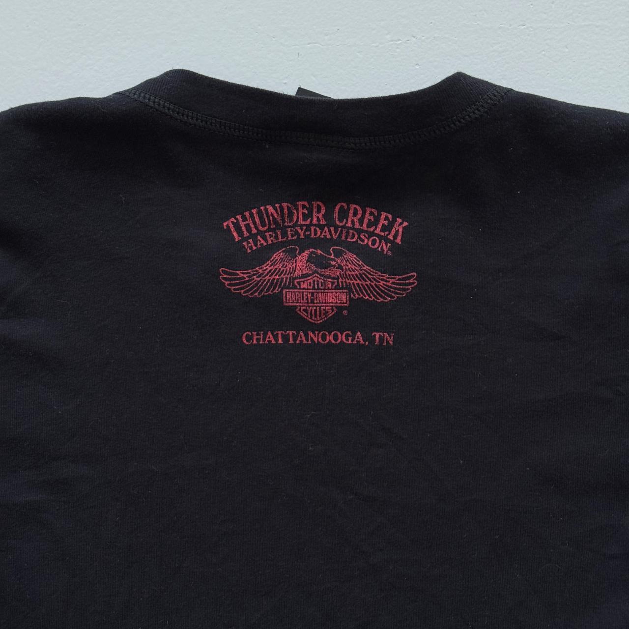 Black Harley Davidson 00's Y2K Graphic T-Shirt - Womens Large