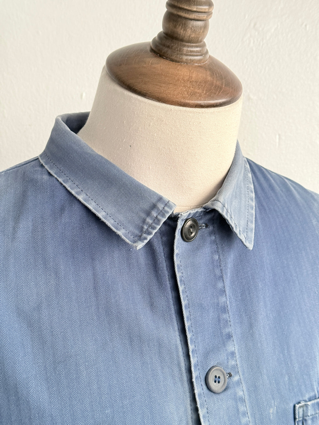 Faded Blue Pionier Vintage Workwear Chore Jacket CH549 - Medium