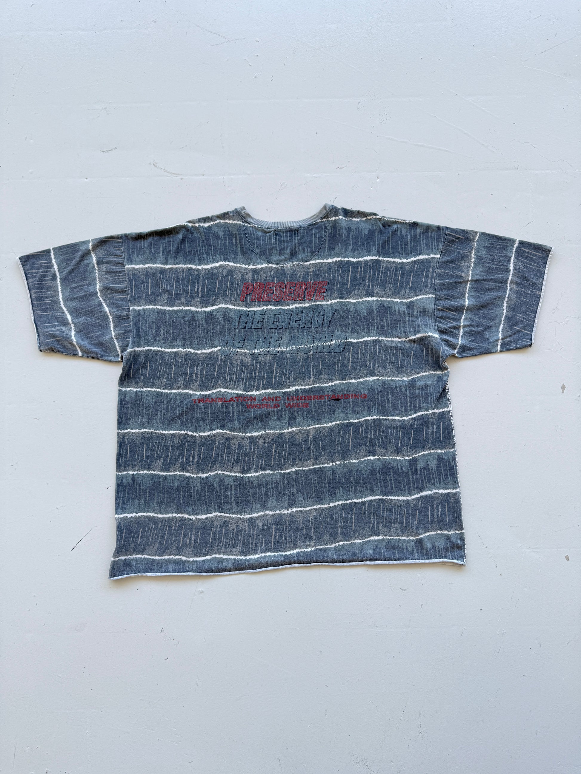 Grey Preserve the Energy 90's Vintage Rave Graphic T-Shirt - XXL