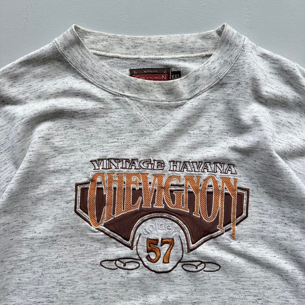 Grey Chevignon 90’s Vintage Graphic Sweatshirt - XL