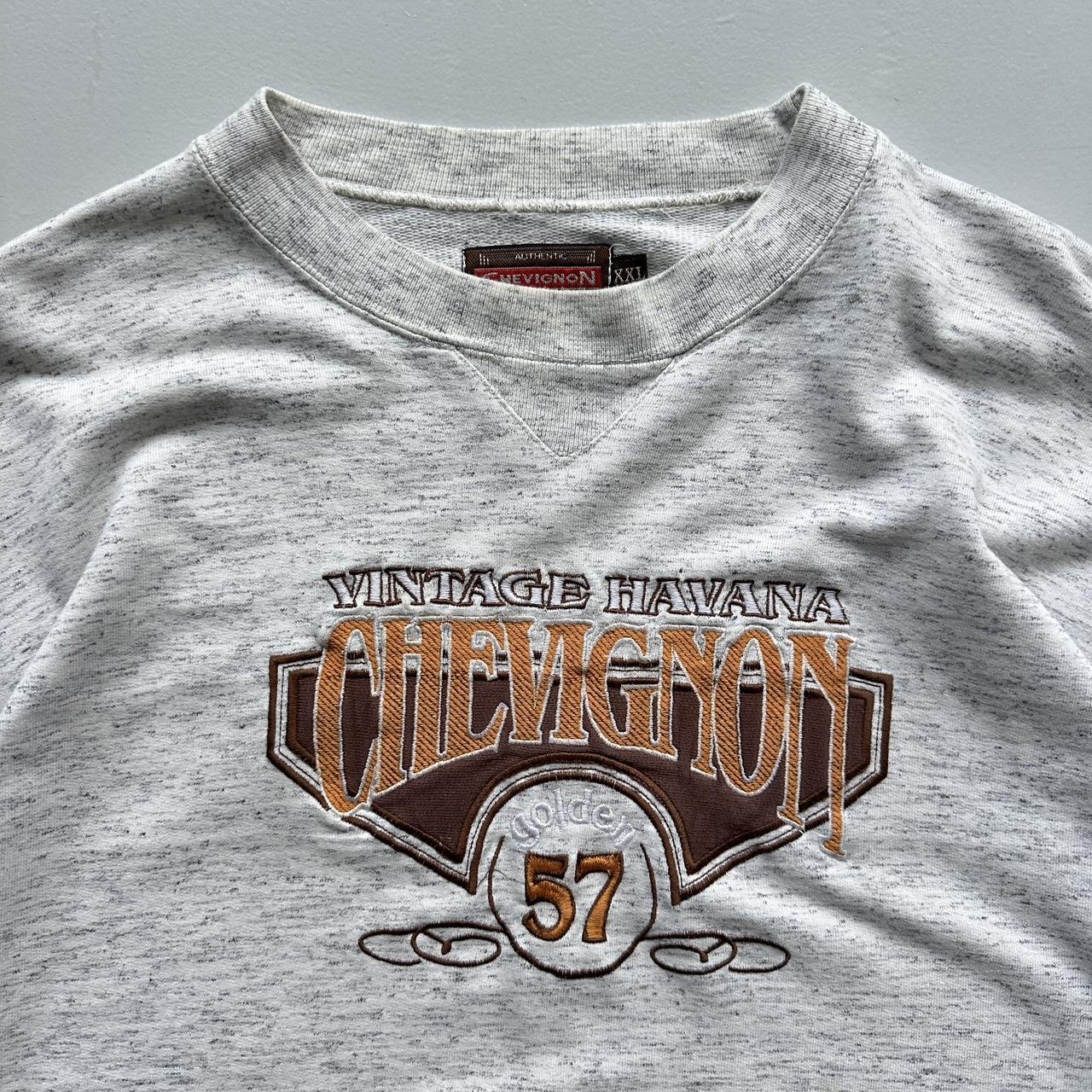 Grey Chevignon 90’s Vintage Graphic Sweatshirt - XL