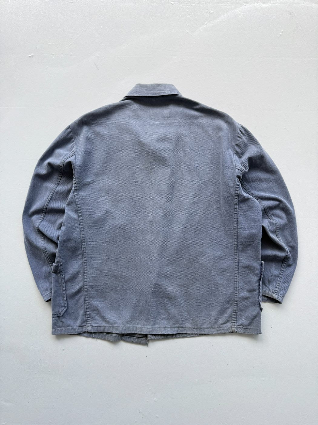 Navy Vintage French Chore 70s Thrashed Workwear CH180 Jacket - Small