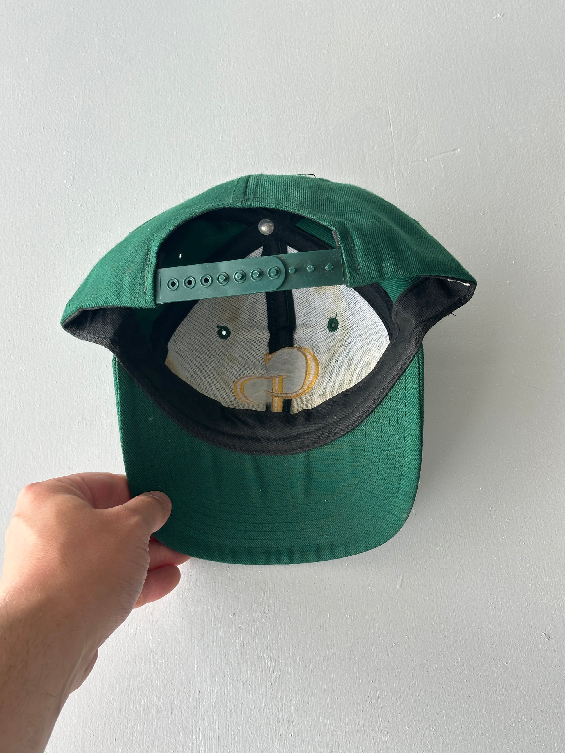 Green CP Monogram 90's Vintage SnapBack Trucker Cap
