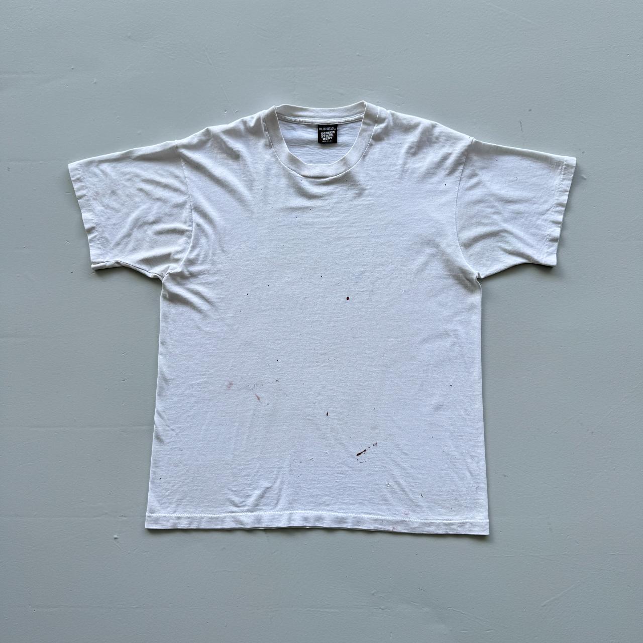 White Oregon Thrashed Vintage 90s Tour T-shirt - XL