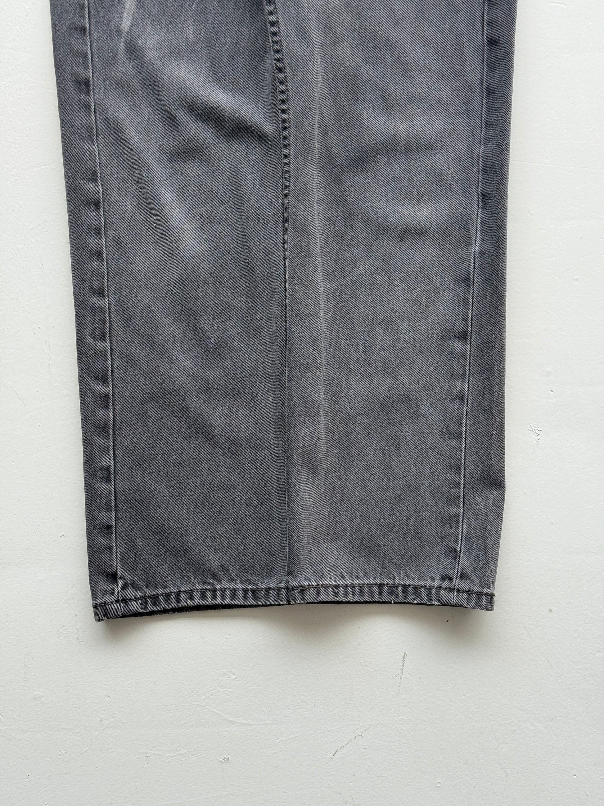 Grey Levi's 505 Denim Straight Leg Vintage Jeans - 32” x 28”