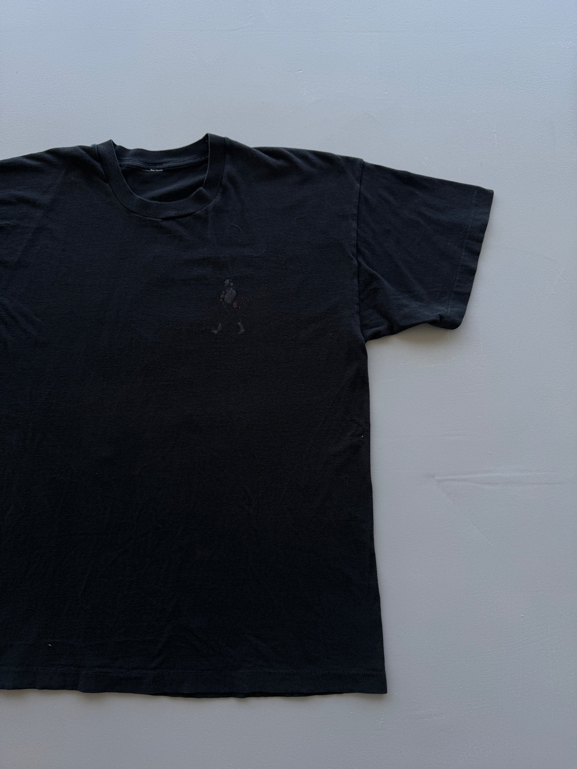 Black Johnnie Walker Whisky 90's Vintage Graphic T-Shirt - Large