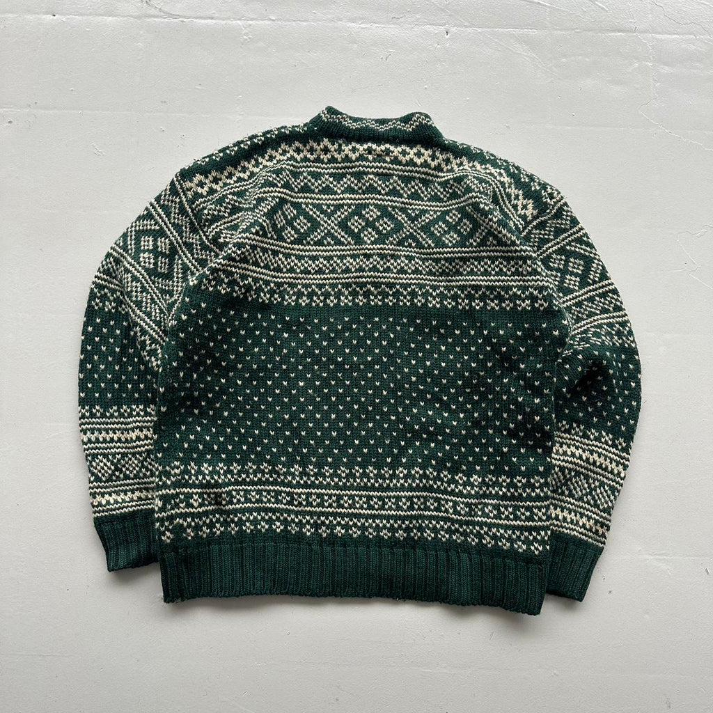 Green Tommy Hilfiger 90s Chunky Knit Jumper - Large