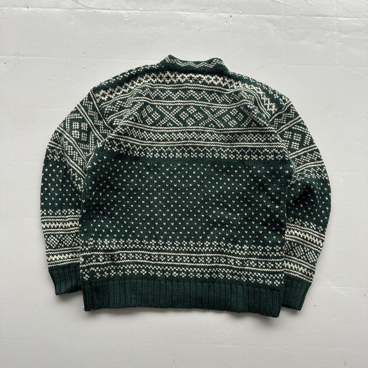Green Tommy Hilfiger 90s Chunky Knit Jumper - Large
