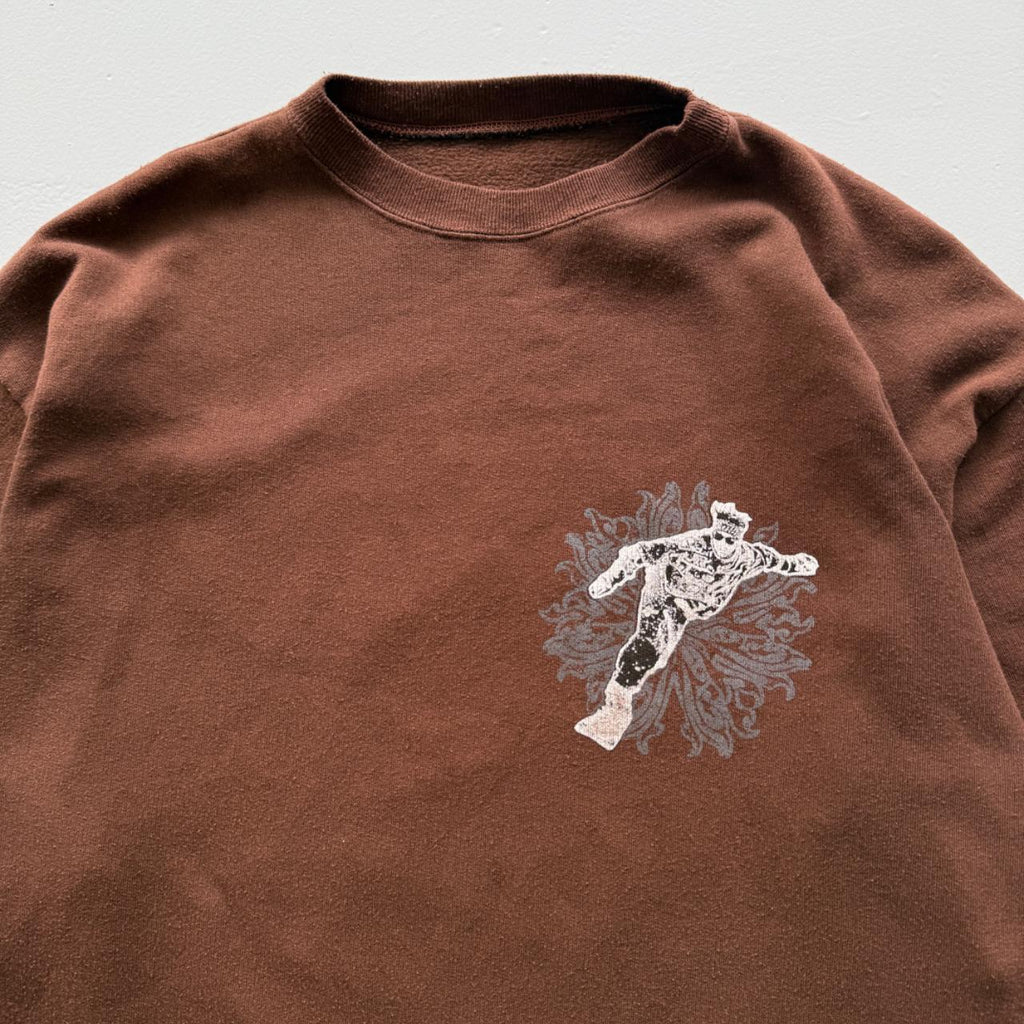 Brown Snowboard 00’s Y2K Vintage Graphic Sweatshirt - XL
