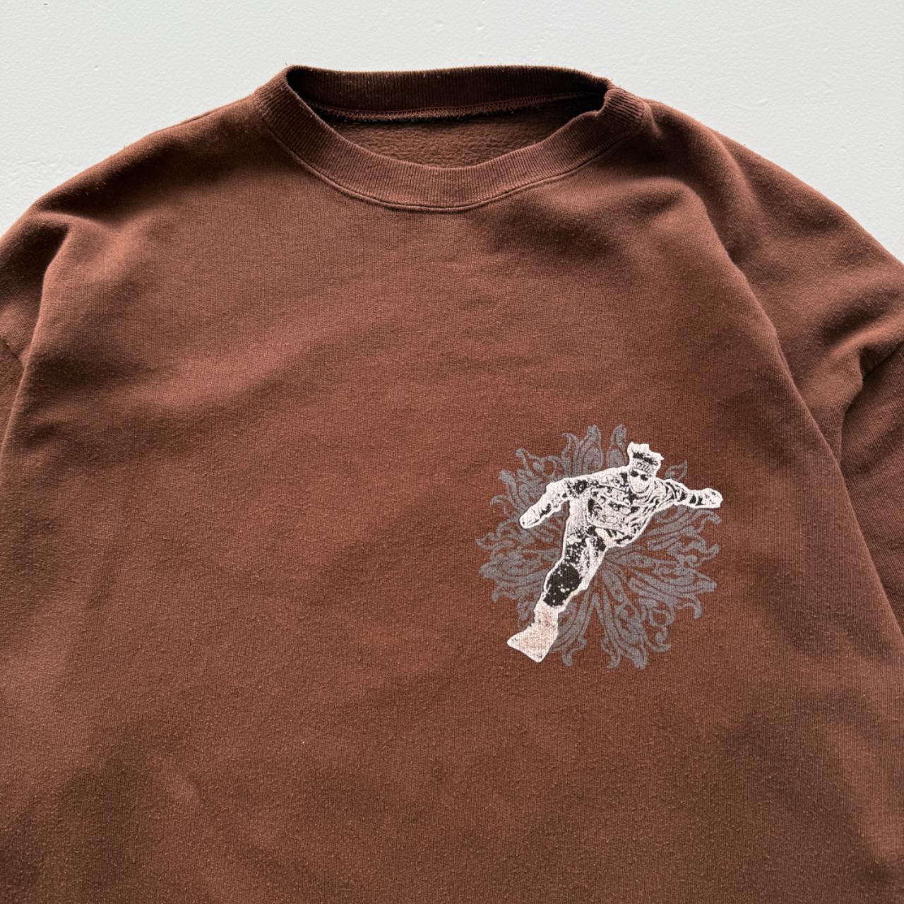 Brown Snowboard 00’s Y2K Vintage Graphic Sweatshirt - XL