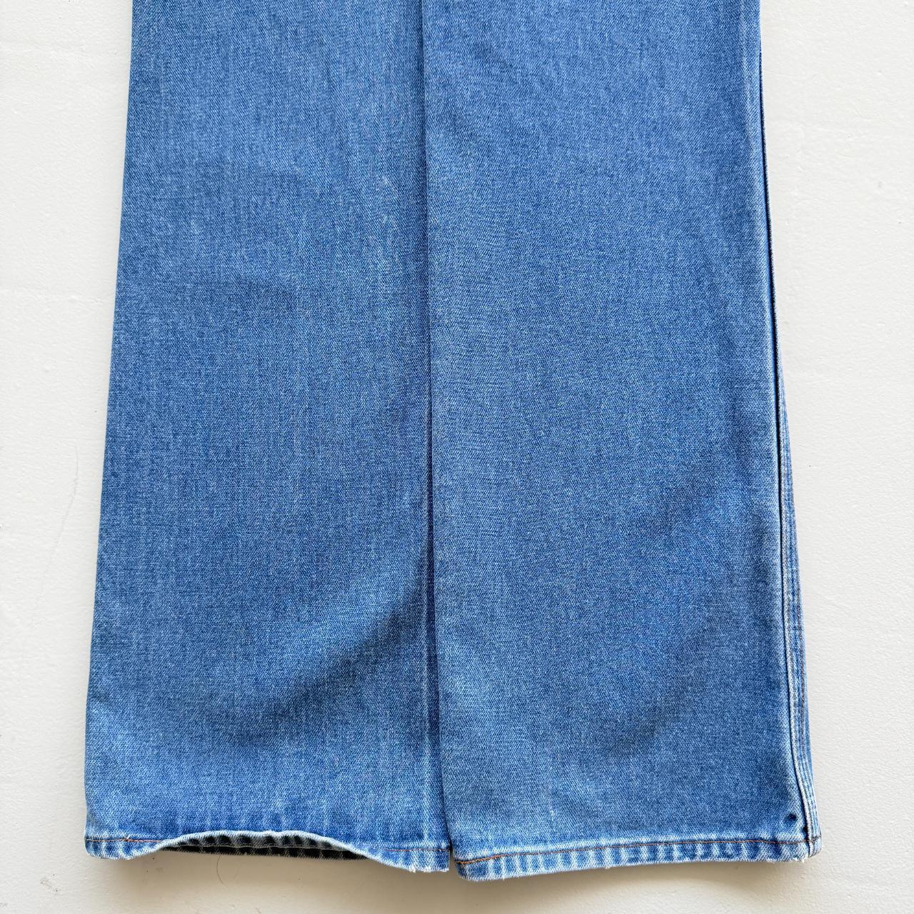 Blue Wrangler 501 Denim 90's Vintage Bootcut / Flared Jeans - 30” x 35”