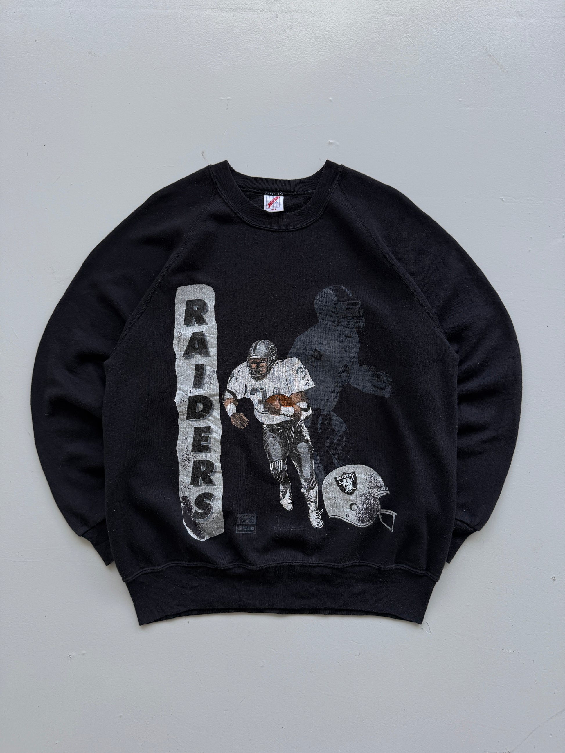 Jerzees Raiders NFL Made in USA 90's Vintage Sweatshirt - Large
