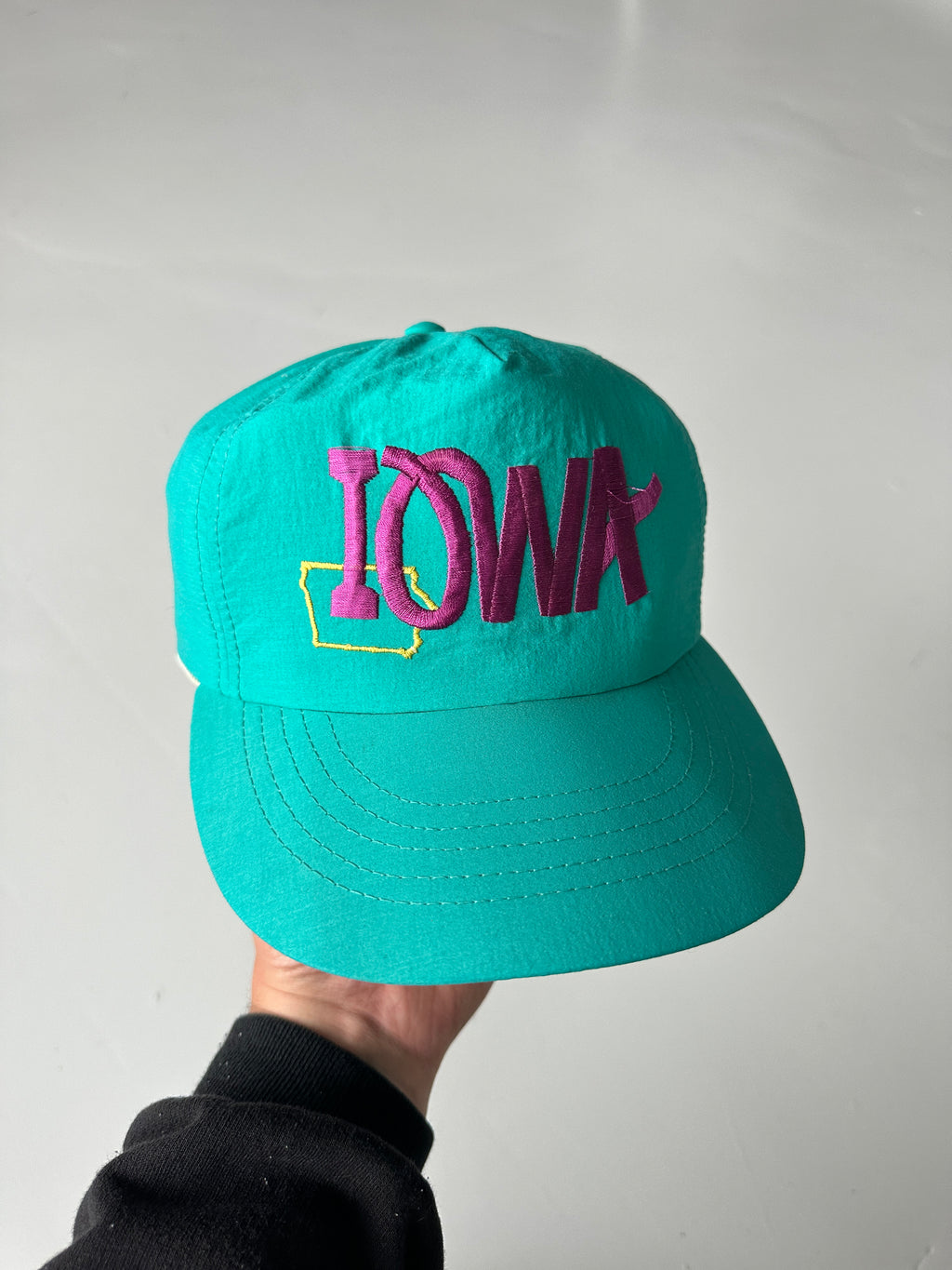 Teal Iowa State 90's Vintage SnapBack Trucker Cap