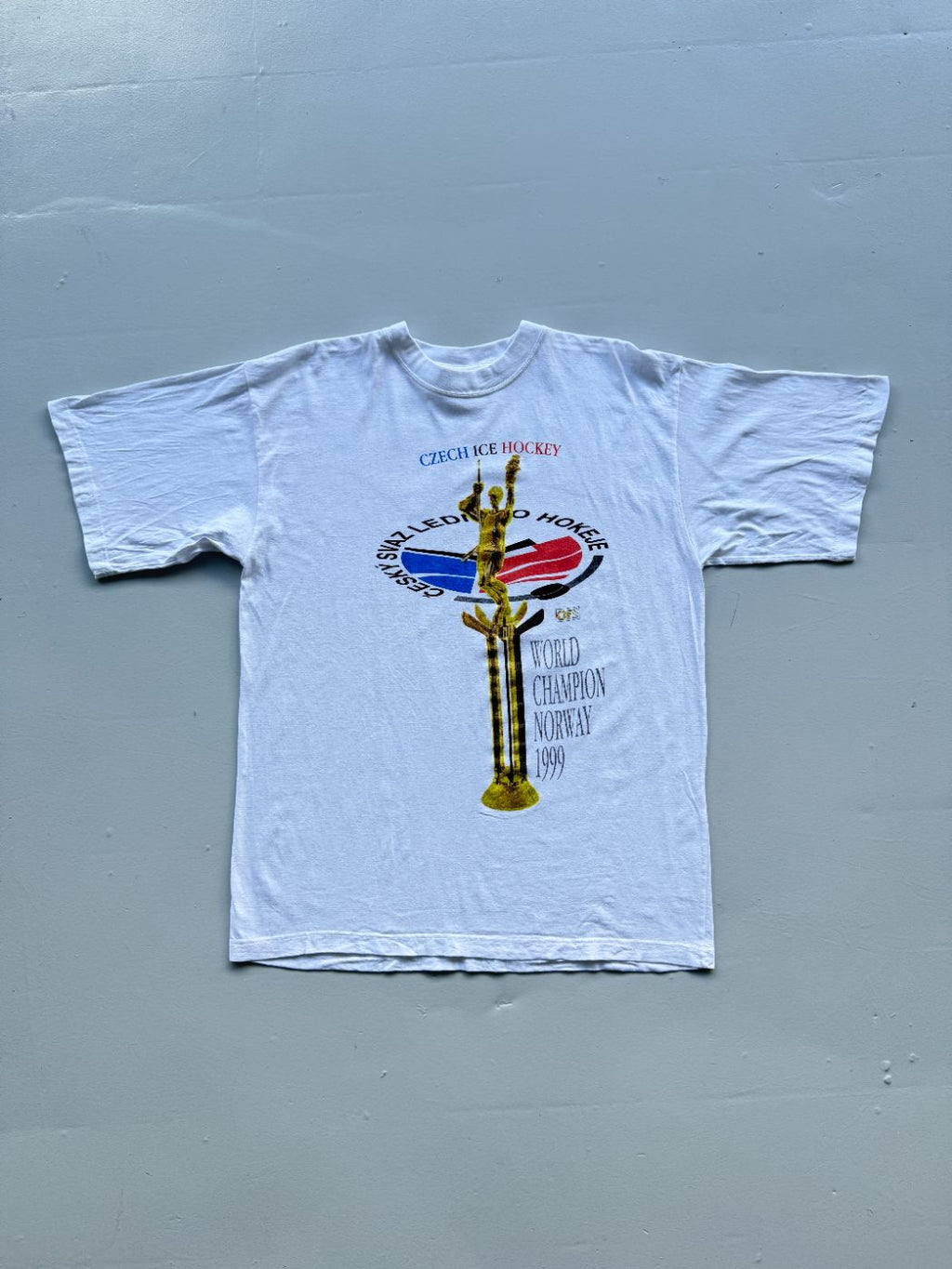 Czech Ice Hockey World Champion Norway 1999 Vintage T-Shirt - Large