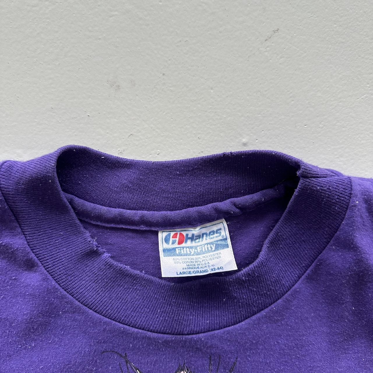 Purple Mardi Gras Vintage 90s T-shirt - Large