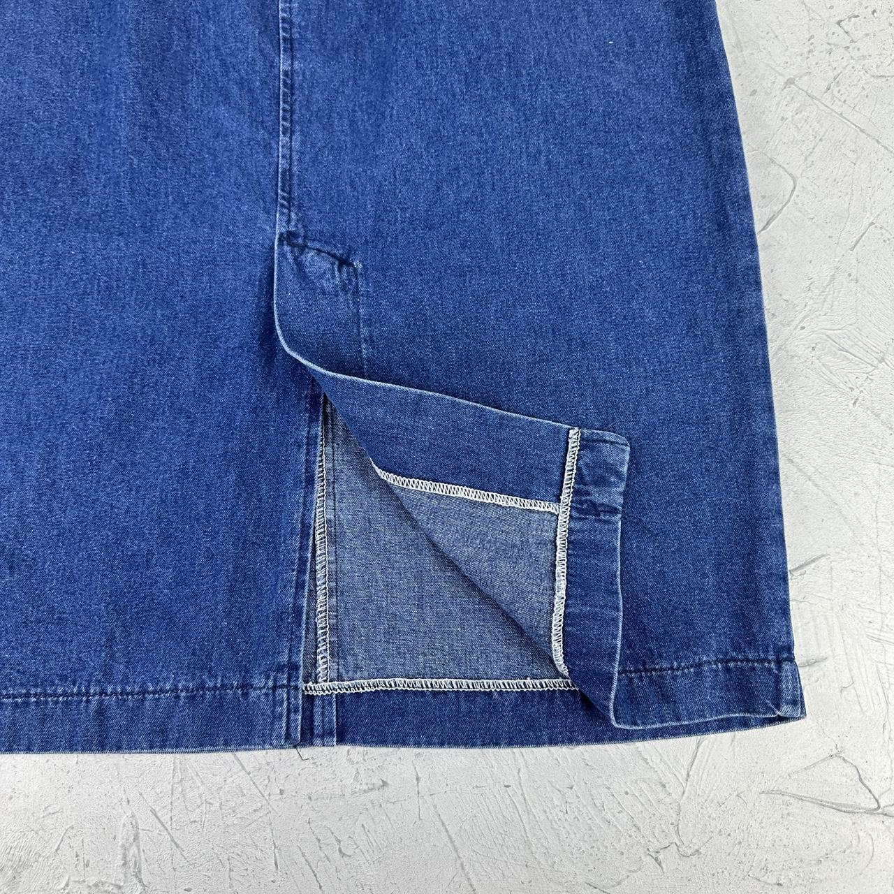 Riders Navy Denim Vintage Maxi Skirt - 14 W32 L33