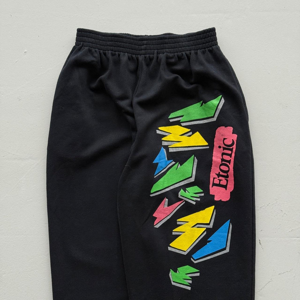 Black Etonic 90’s Vintage Tracksuit Jogging Bottoms - Small