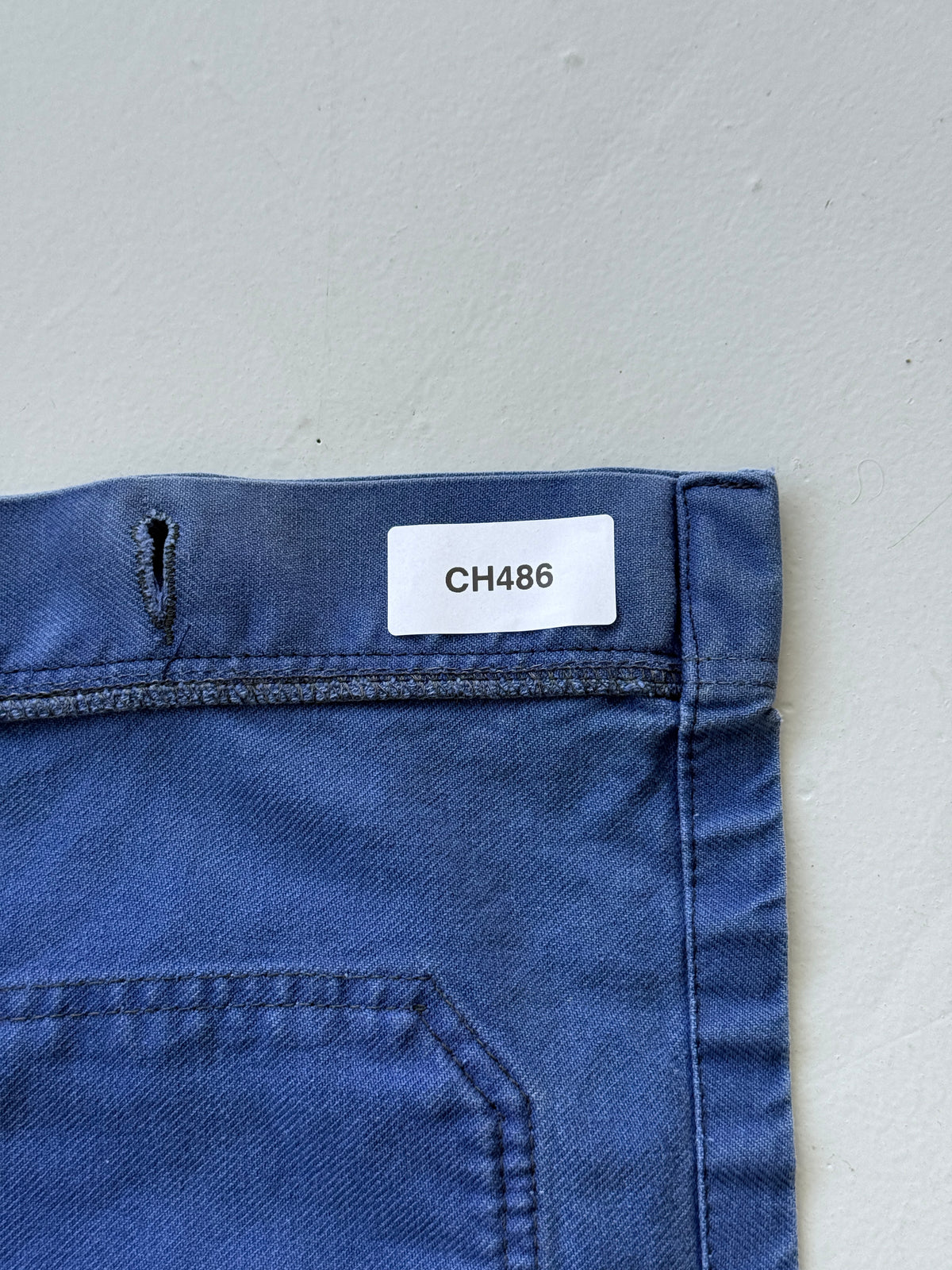 Faded Blue French 1950s/60s Vintage Workwear Chore Jacket CH486 - Medium