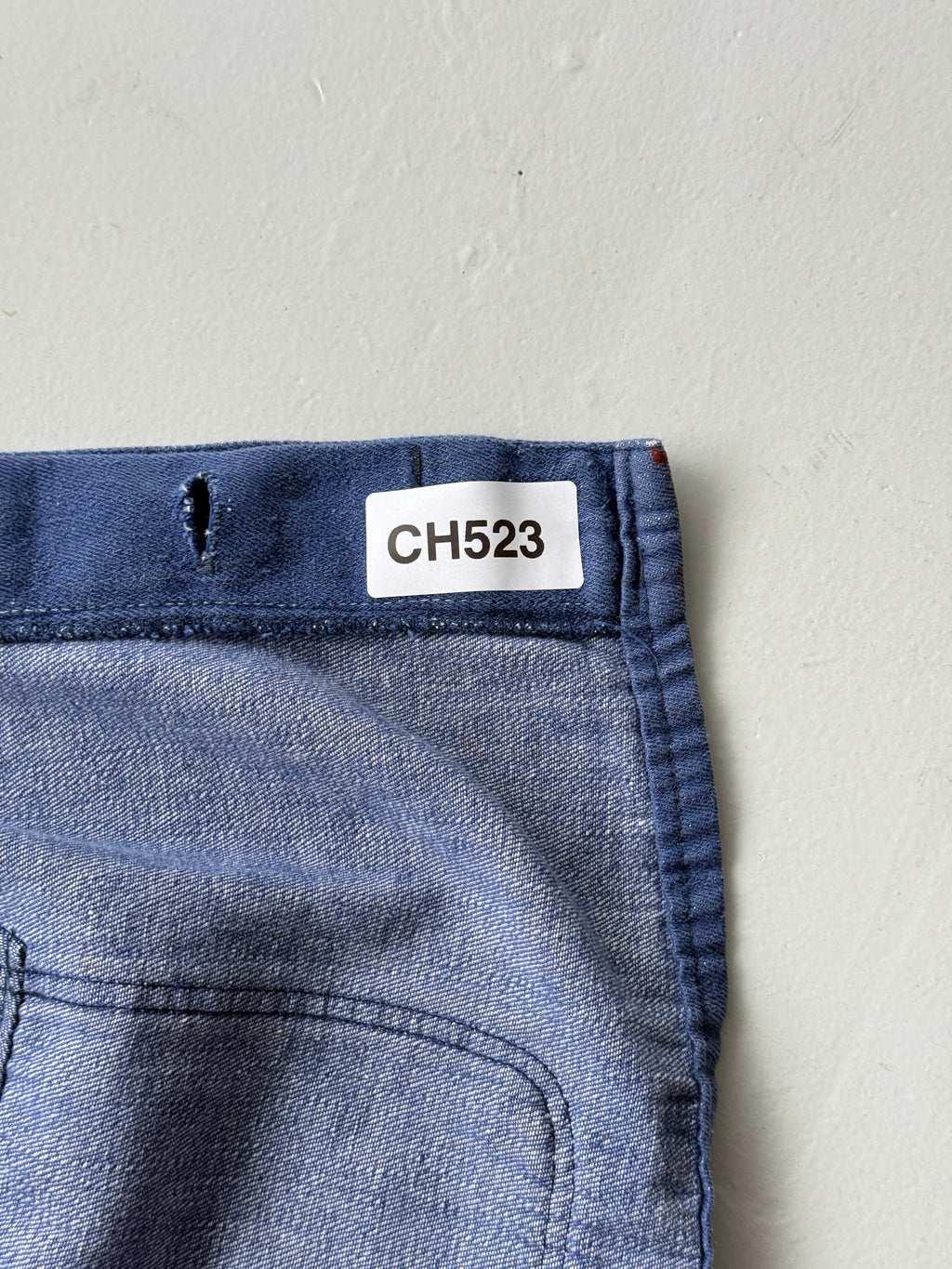 Faded Blue French 1960's Vintage Workwear Chore Jacket CH523 - Small