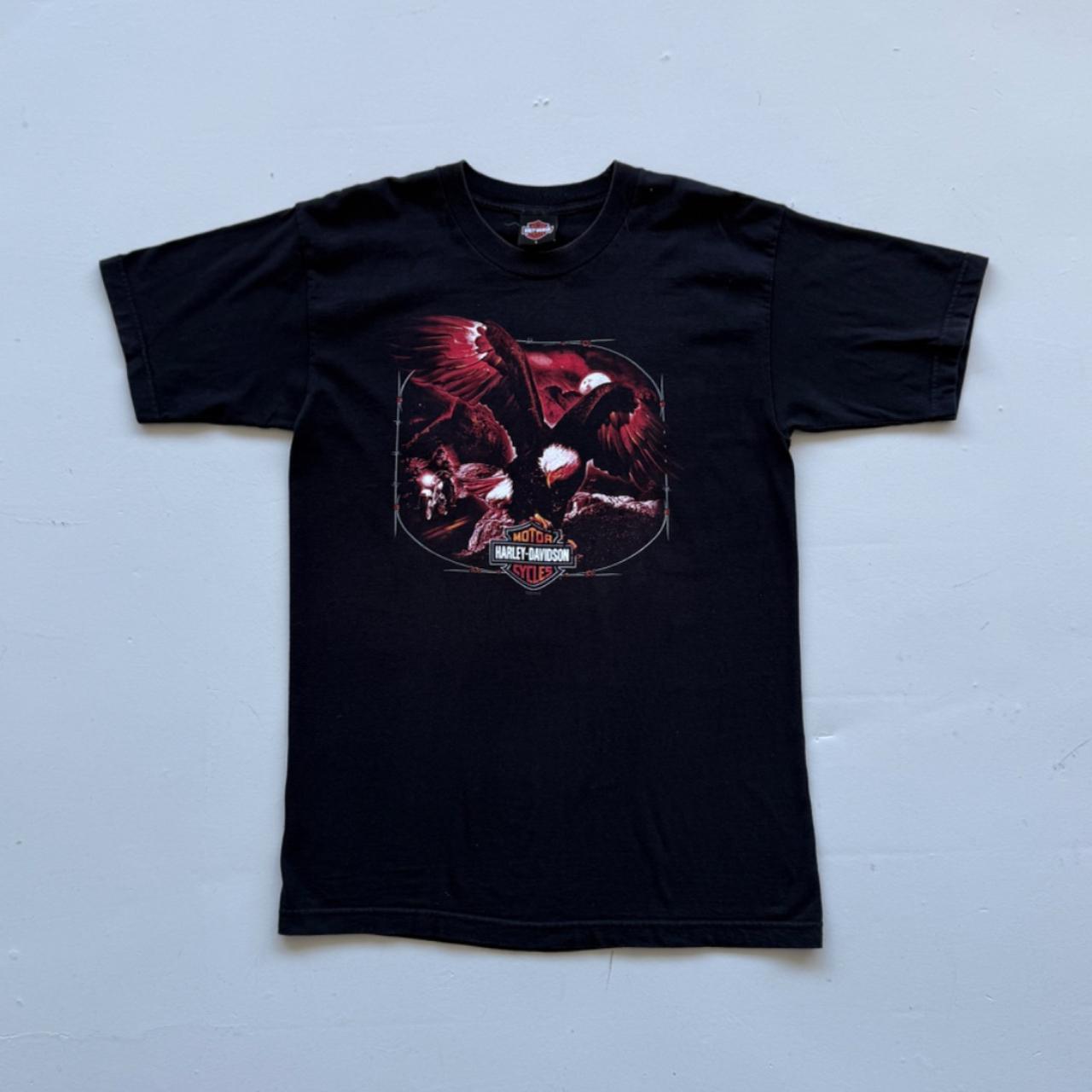 Black Harley Davidson 90s Vintage Graphic T-shirt - Large
