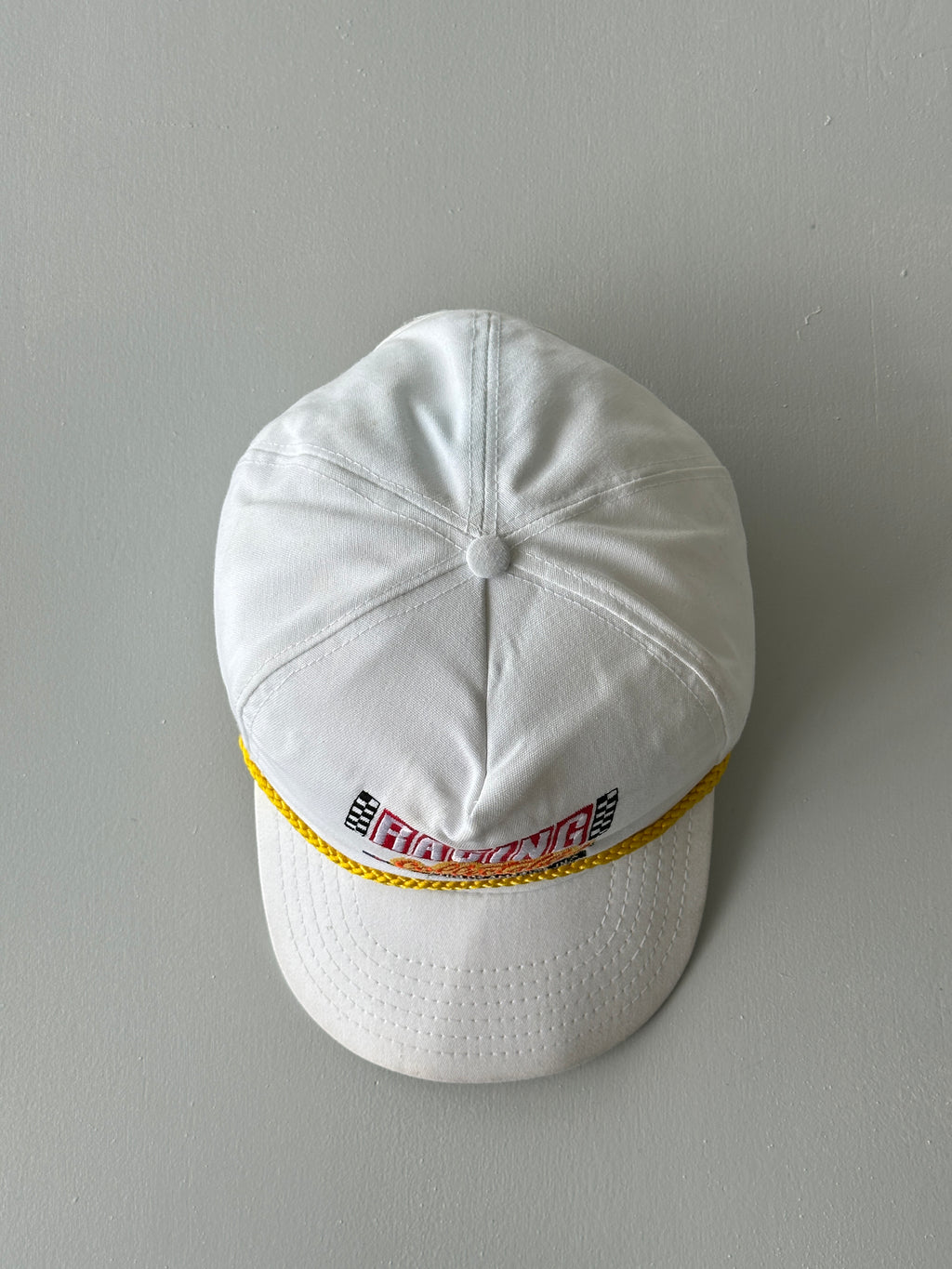 White Racing Collectables Club of America 90's Vintage SnapBack Trucker Cap