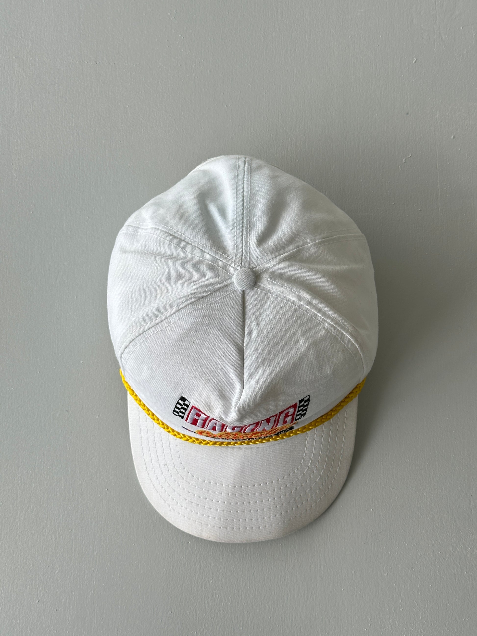 White Racing Collectables Club of America 90's Vintage SnapBack Trucker Cap