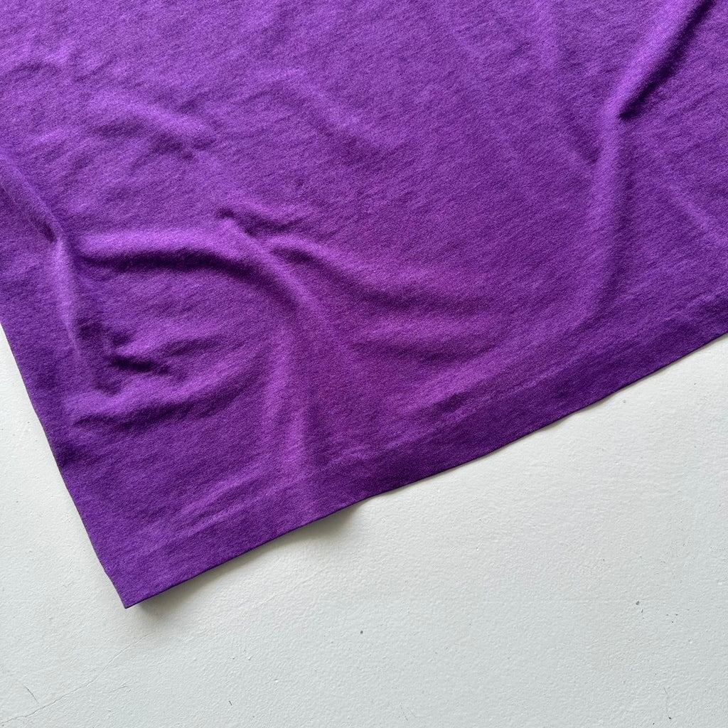 Purple Triathlon Slogan 90s Vintage T-shirt - Large