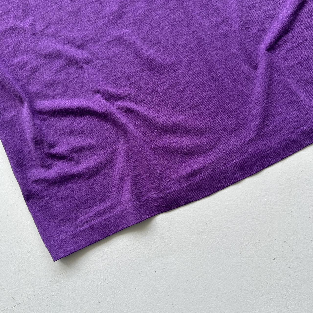 Purple Triathlon Slogan 90s Vintage T-shirt - Large