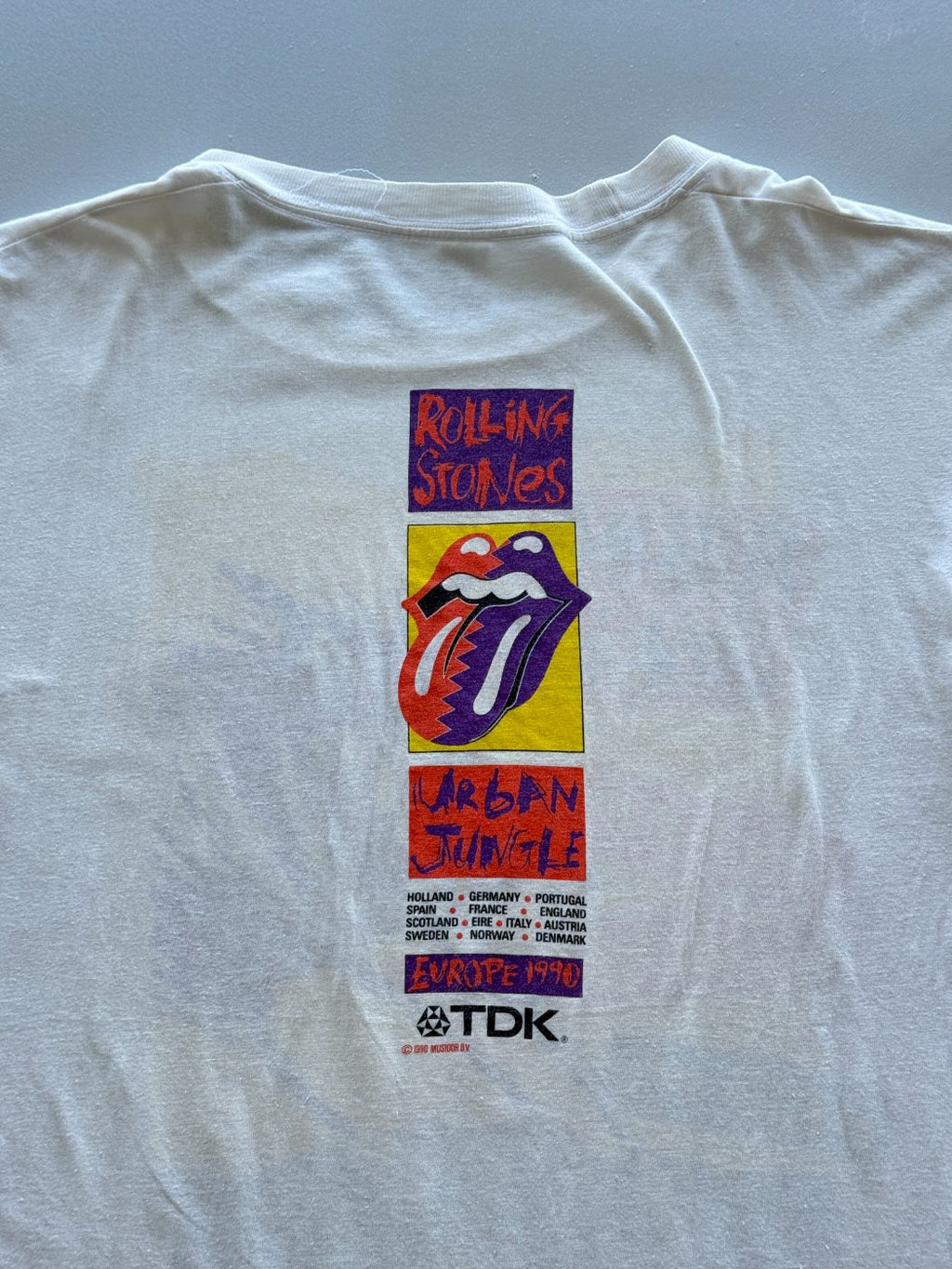 Rolling Stones Urban Jungle Europe 1990 Vintage Band T-Shirt - Large
