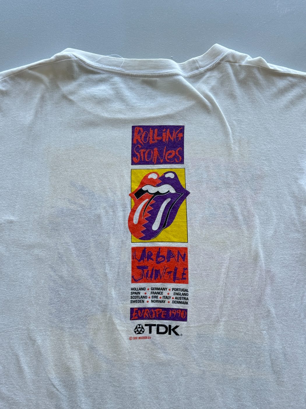Rolling Stones Urban Jungle Europe 1990 Vintage Band T-Shirt - Large