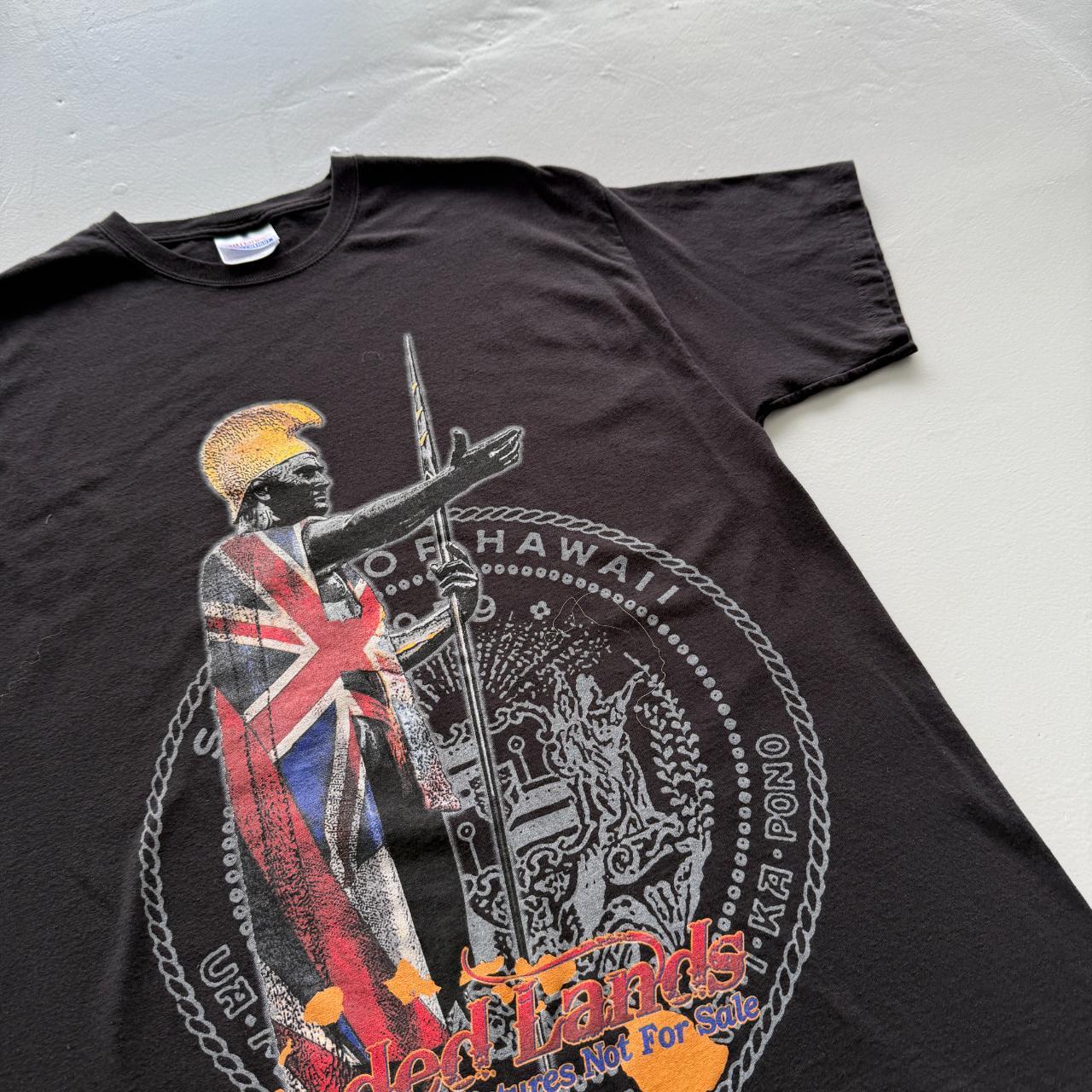 Black Hawaiin Land Not For Sale Vintage 00s T-shirt - Large