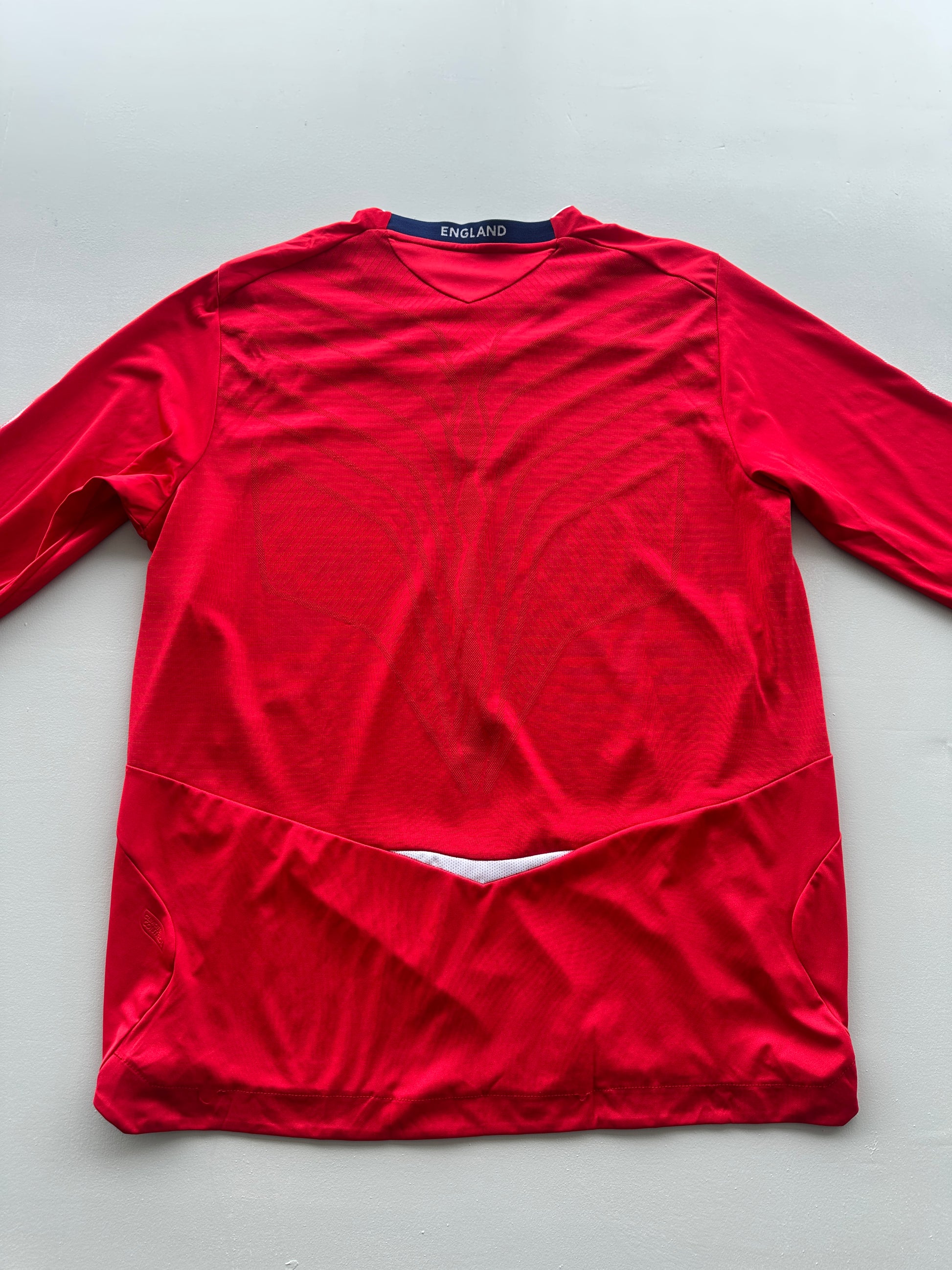 Umbro England 2008-10 Away Long Sleeve Vintage Football Shirt - XL
