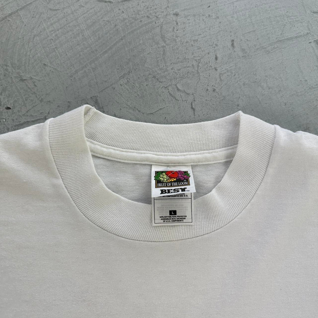 Ballerina Novelty White 90s vintage T-shirt - Large