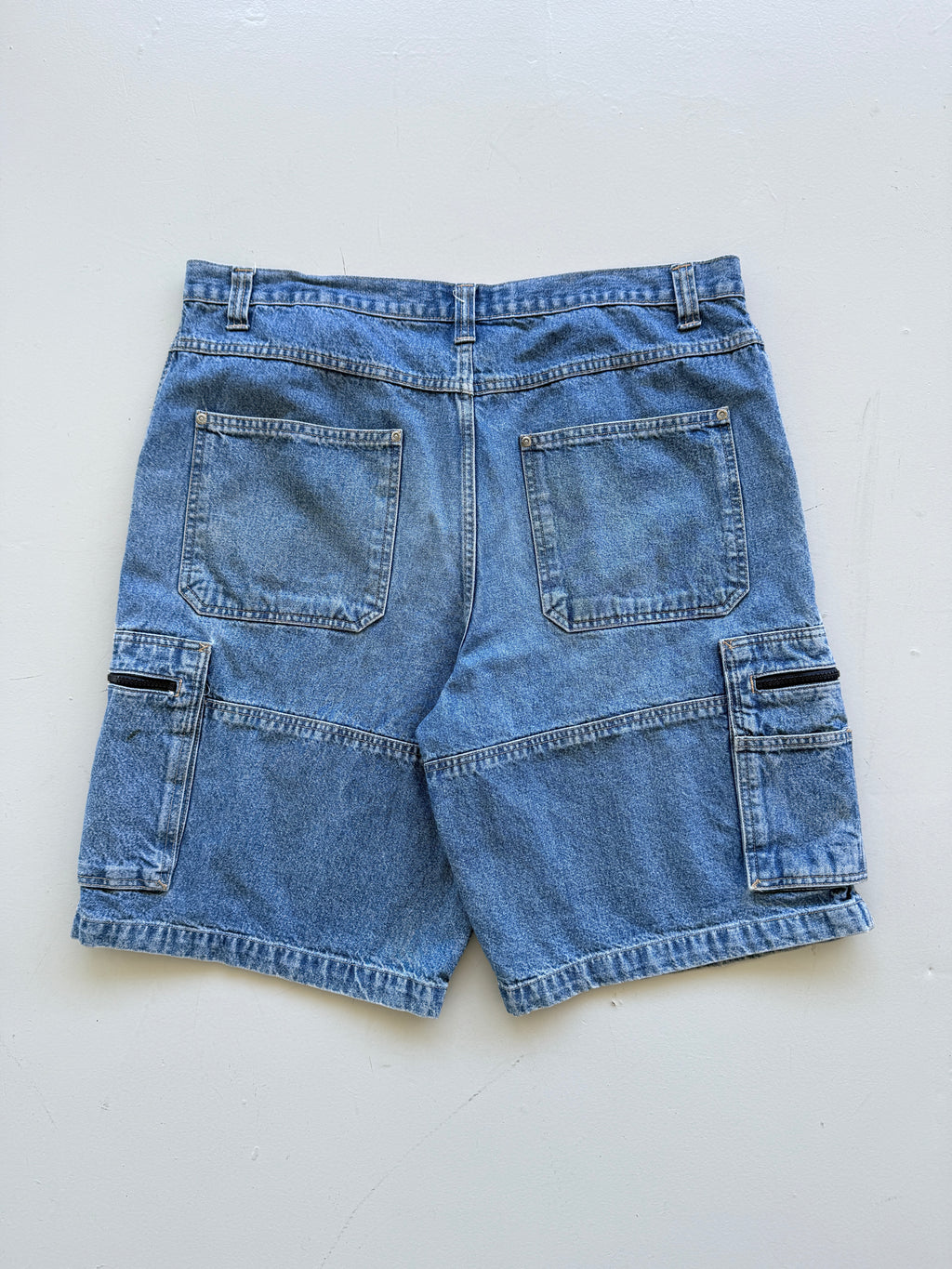 Blue Faded Glory 00's Vintage Y2K Baggy Hip Hop Cargo Shorts - W40 x L10.5