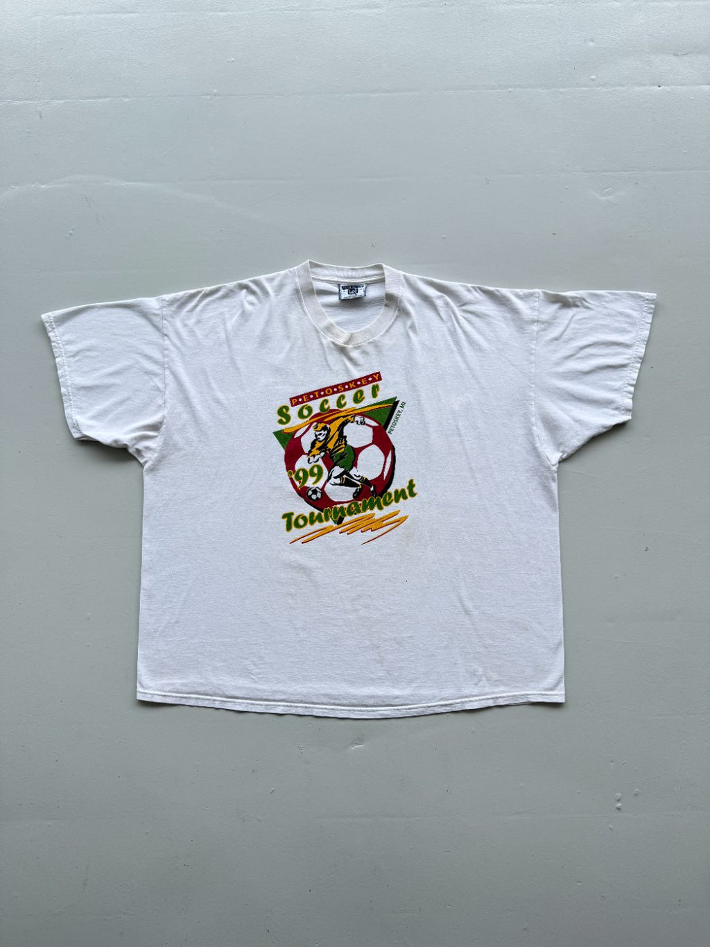 Lee Petoskey '99 Soccer Tournament Vintage Graphic T-Shirt - XXXL