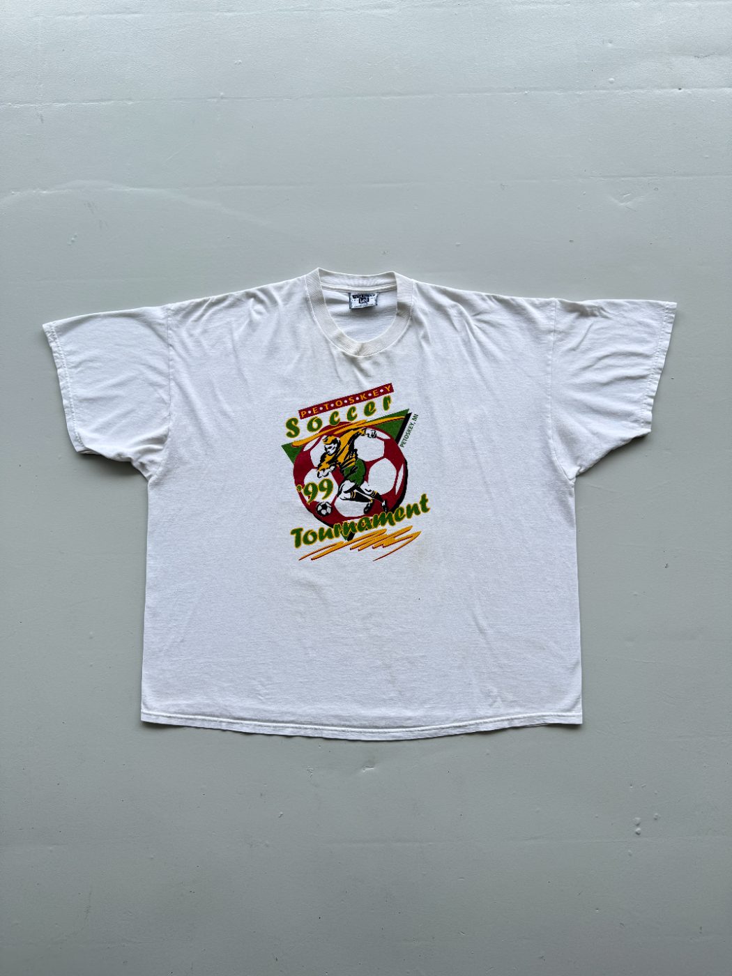 Lee Petoskey '99 Soccer Tournament Vintage Graphic T-Shirt - XXXL