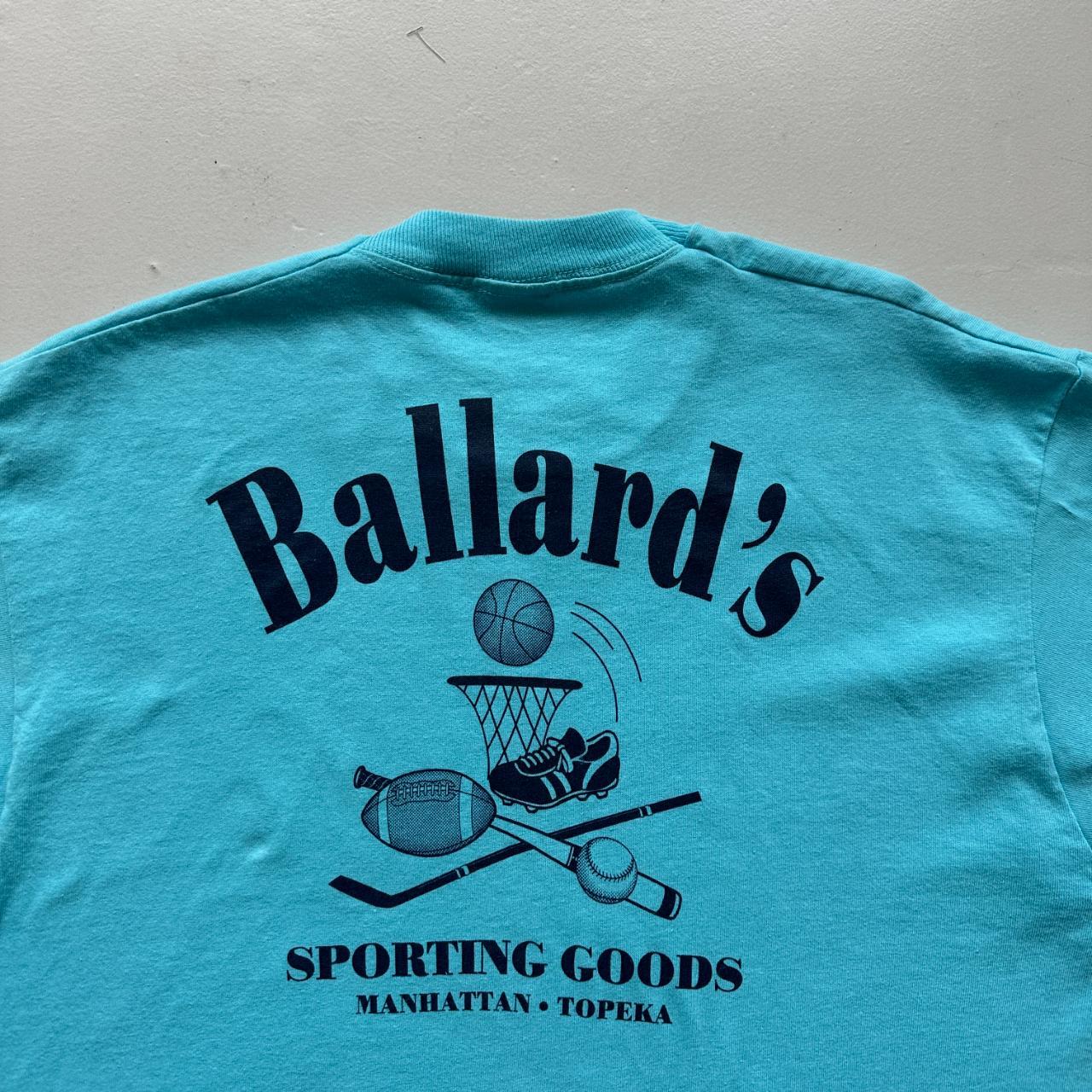 Blue Olympic Bars Drinking 90s Vintage T-shirt - Large