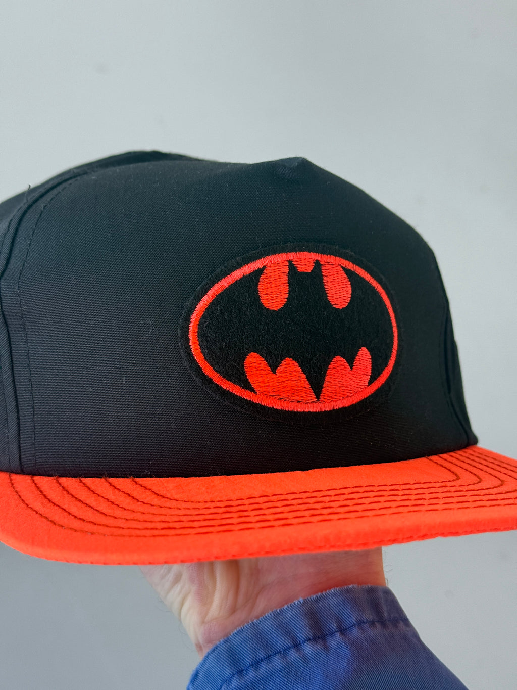 Black Batman Vintage 90's Cotton SnapBack Trucker Cap