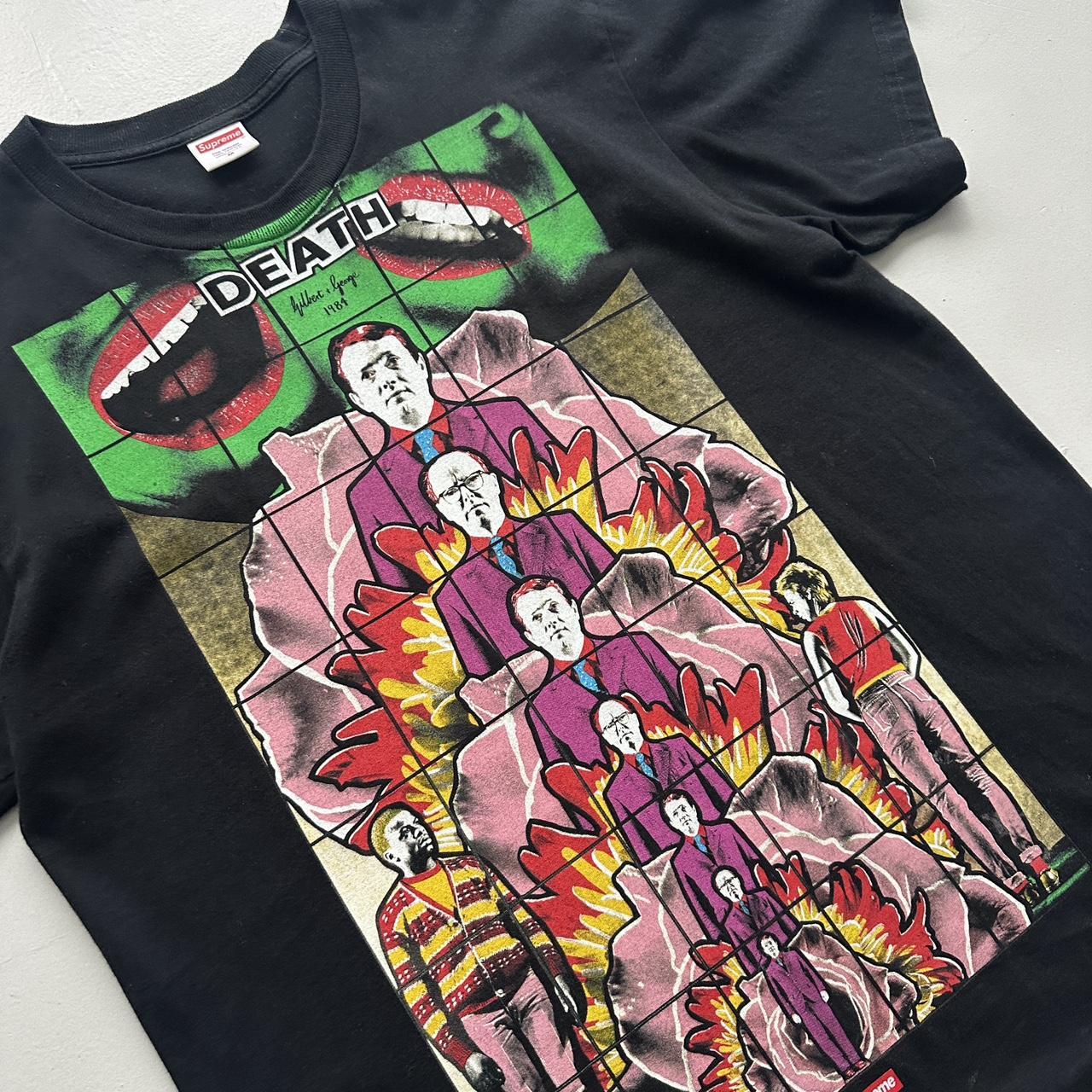 Black Supreme Gilbert & George Graphic T-Shirt - Large