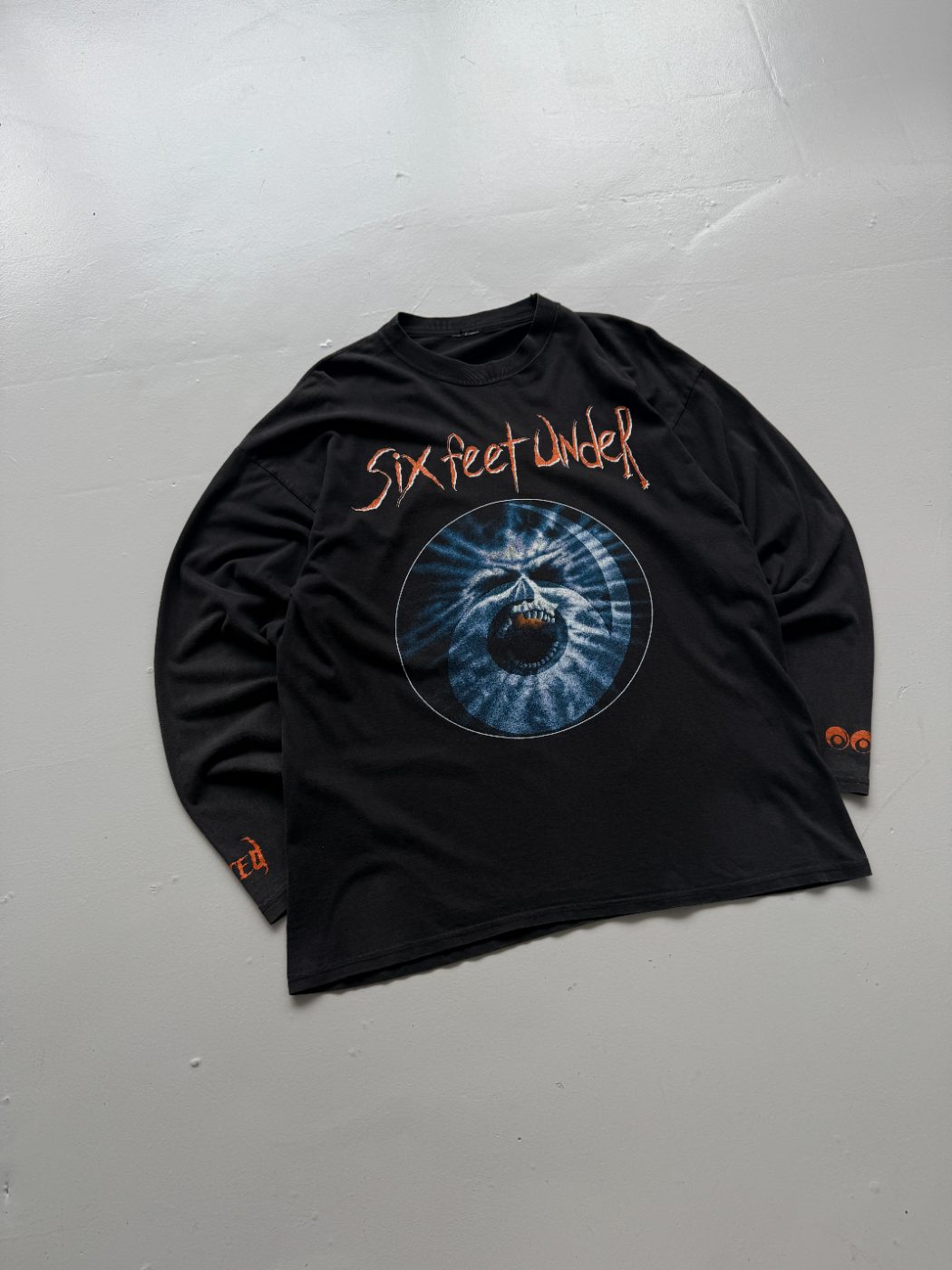 Six Feet Under Haunting Europe Tour 1996 Vintage Long Sleeve Band T-Shirt - Larg