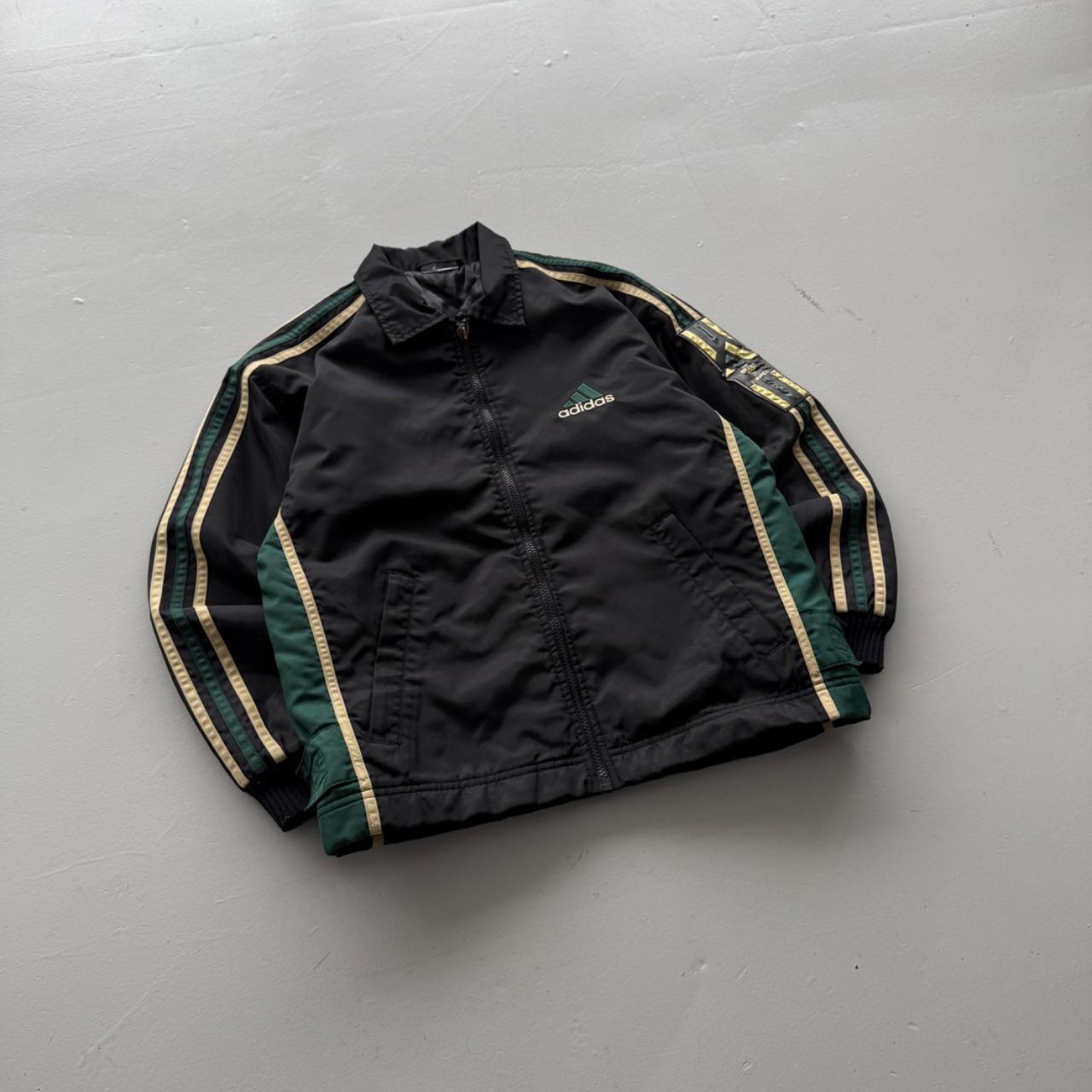 Black Adidas 90’s Vintage 3 Stripes Jacket - Small