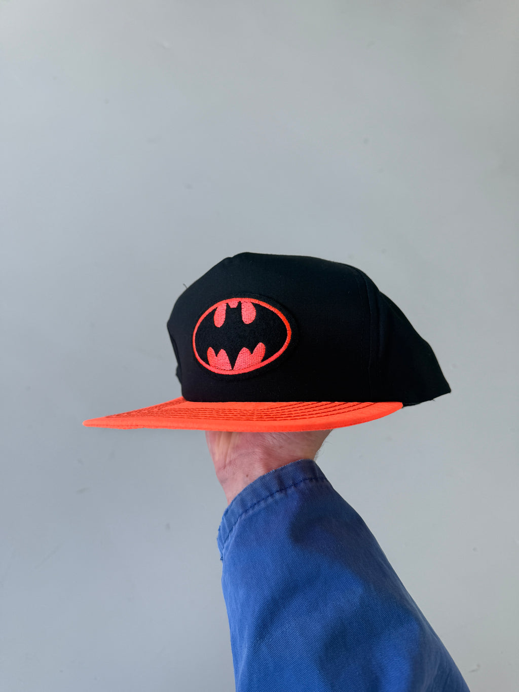 Black Batman Vintage 90's Cotton SnapBack Trucker Cap
