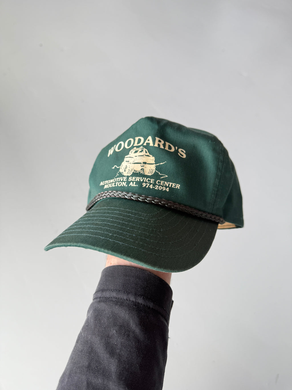 Green Woodards Vintage Cotton SnapBack Trucker Cap