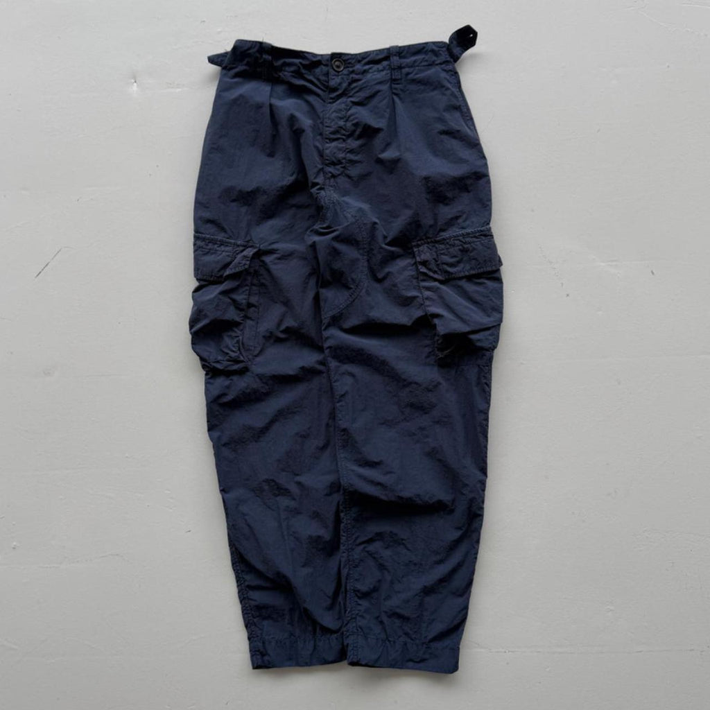 Navy Blue Kestin Luss Pant Modern Nylon Cargo Trousers - W28 x L29