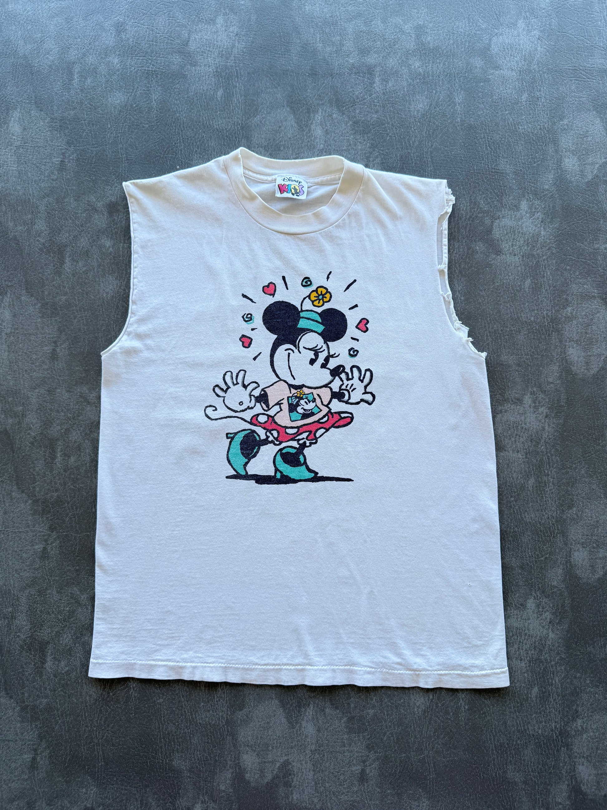 Minnie Mouse Walt Disney World 90's Vintage Cut-Off Graphic T-Shirt - Medium